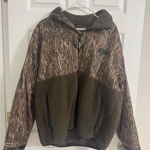 Camo and Olive Sherpa Jacket